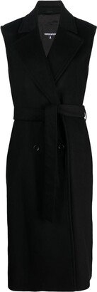 Double-Breasted Sleeveless Coat