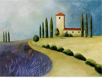 Pablo Esteban Tuscan Villas Paint 3 Canvas Art - 27 x 33.5