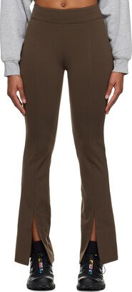 Brown Airbrush 7/8 Flutter Leggings