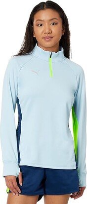 Individual Blaze Training 1/4 Zip Top (Silver Sky/Persian Blue) Women's Clothing