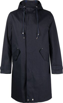 Granish cotton hooded raincoat