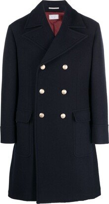 Button-Down Double-Breasted Coat