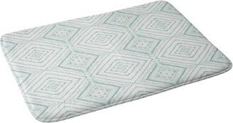 Jacqueline Maldonado Dash Diamond Memory Foam Bath Mat Green