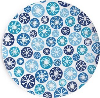 Salad Plates: Snow Daze Salad Plate, Blue