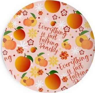 Salad Plates: Everything Is Peachy - Orange Salad Plate, Orange