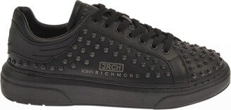 Men's Allover Tonal Studded Low-Top Sneakers