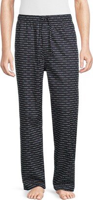 Print Poplin Pajama Pants