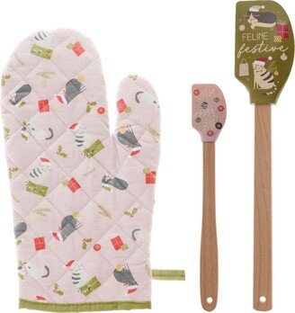 KARMA GIFTS Oven Mitt & Spatula Holiday Gift Set