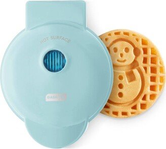 Snowman Mini Waffle Maker - Blue