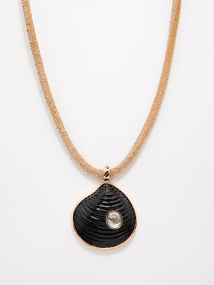 Venus Diamond, Onyx & 18kt Gold Charm