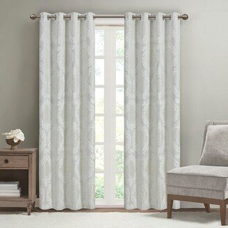 Gracie Mills 1-pc Polyester Blackout Grommet Top Curtain Panel, White - 50x95 Panel