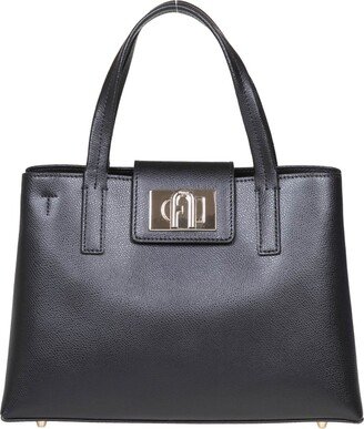 Tote In Leather Color Black