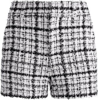 Paula high-waist tweed shorts