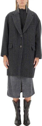 Marant Étoile Single-breasted Long-sleeved Coat