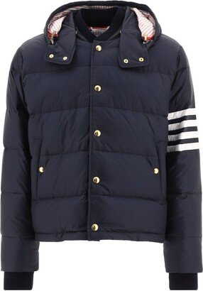 4-Bar Hooded Buttoned Jacket-AA