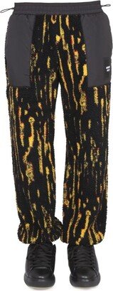 All-Over Graphic Print Track Pants-AA