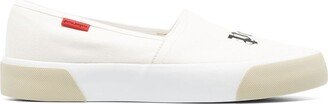 Logo-Print Slip-On Sneakers-AF