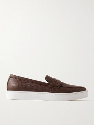 Ellis Full-Grain Leather Slip-On Sneakers