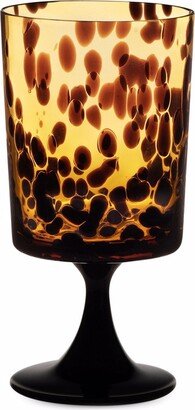 Leopard-Effect Wine Glass