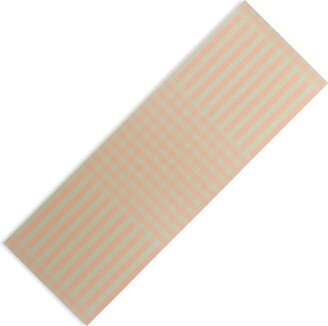 Mirimo Peach and Pistache Gingham (6mm) 70 x 24 Yoga Mat