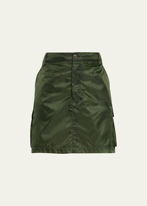 Samara Nylon Woven Cargo Mini Skirt