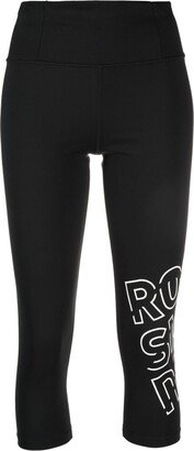 3/4 Logo-Print Leggings