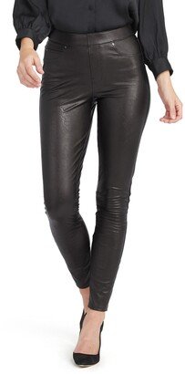 Faux Leather-Like Ankle Skinny Pants