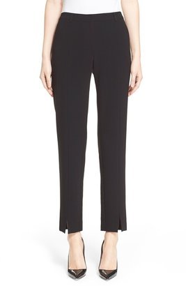 'Jennifer' Crepe Marocain Ankle Pants