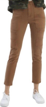 Oat New York Mid-Rise Carpenter Skinny Ankle Pant In Toffee