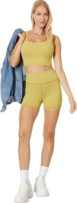 Amaro Shorty Gingham (Citrus Lime) Women's Shorts