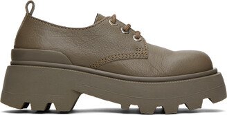 Taupe Lug Sole Derbys