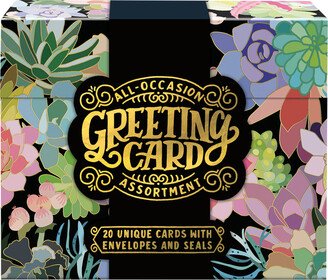 Studio Oh! Greeting Card Assortment Succulent Pkg/20