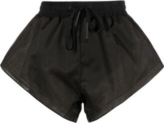 High-Waist Track Shorts