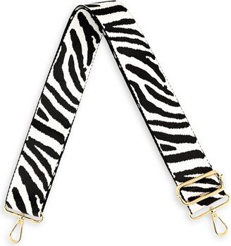 Luxe Black Zebra Bag Strap