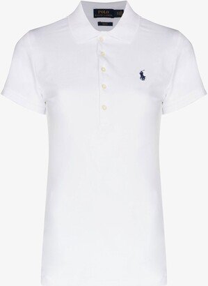 White Julie Cotton Polo Shirt