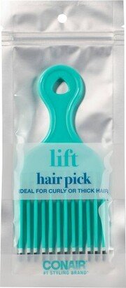 Grooming Large Hair Pick Color Dip - Teal