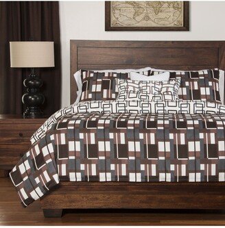 Plaid Men 6 Piece King Luxury Duvet Set