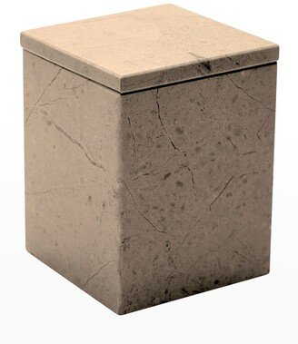 Marble Crafter Myrtus Polished Verona Beige Marble Square Canister