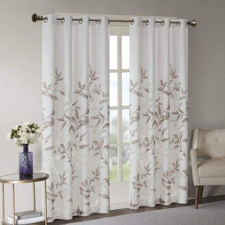 Gracie Mills Cecily Burnout Printed Window Curtain Panel - 84