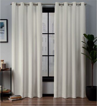 Curtains Academy Total Blackout Grommet Top Curtain Panel Pair, 52