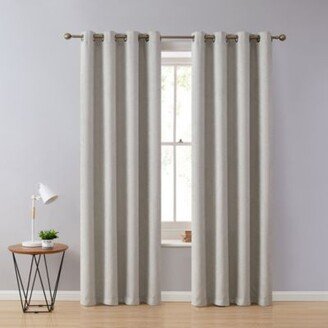 Syracuse Thermal Insulated Blackout Room Darkening Energy Savings Window Curtain Grommet Panels Bedroom, Set of 2