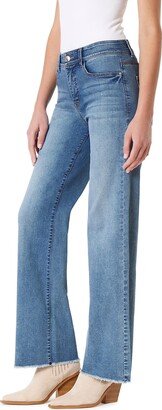 Angels Forever Young Women's 360 Sculpt Mid-Rise Wide Leg Jeans