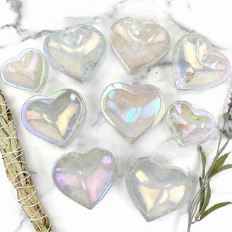 Angel Aura Crystal Quartz Heart Bowl