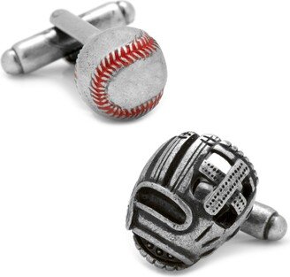 Baseball and Glove Antique Cufflinks