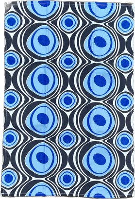 The Neighbourhood Threat Blue 70S Circles Tea Towel