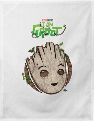 Bioworld I Am Groot Disney+ Baby Groot Face White Dish Towel