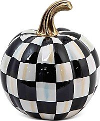 Mackenzie-Childs Courtly Check Glossy Pumpkin - Mini