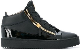 Side-Zip High-Top Sneakers