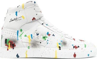 Painted High-Top Sneakers