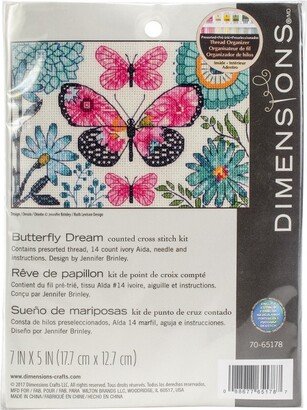Counted Cross Stitch Kit 7X5-Butterfly Dream (14 Count)